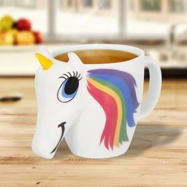 Mug en céramique en forme de licorne