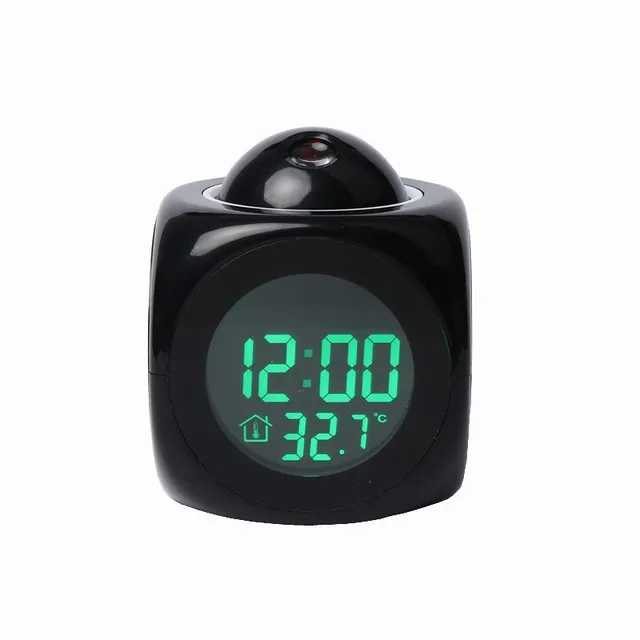 Cool alarm clock with time projection on the ceiling