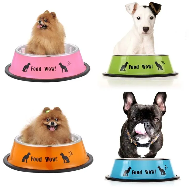 Stainless steel bowl for dogs and cats