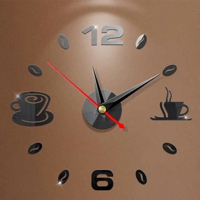 Nalepovacie hodiny Coffee Time