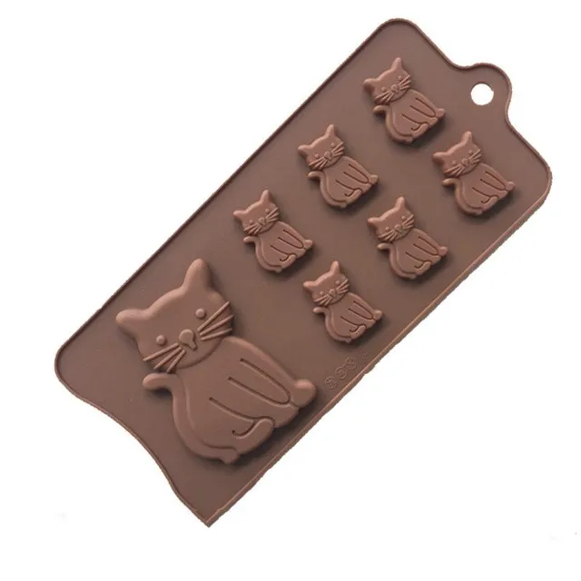 Silikonowa forma czekolady - koty