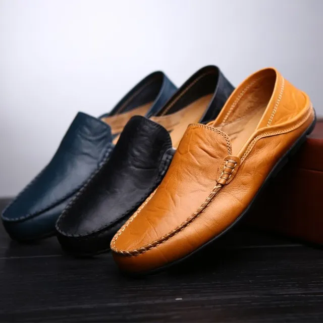 Luxury men's breathable loafers