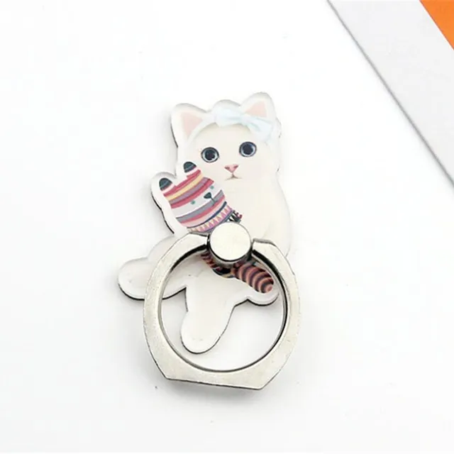 Cute vintage metal PopSockets holder in the shape of a cat