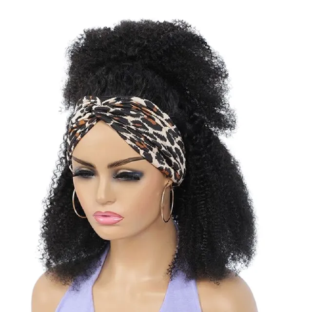 Women's curly wig made of real hair N889