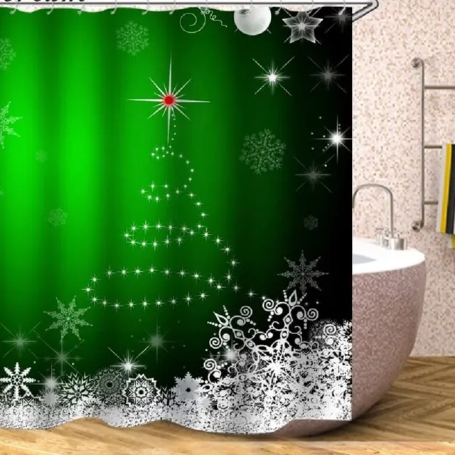 Christmas shower curtain C52