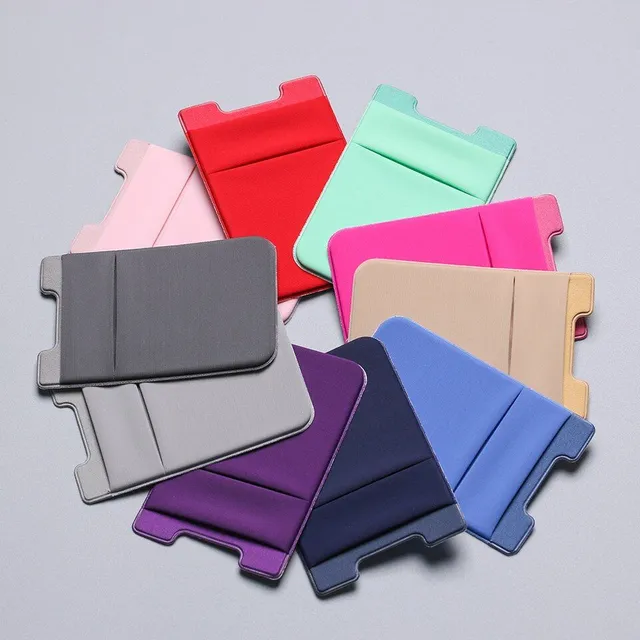 Adhesive card cover for mobile phone