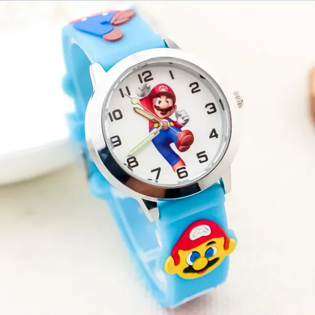 Analogowy zegarek dla dzieci z motywem Super Mario Bros.