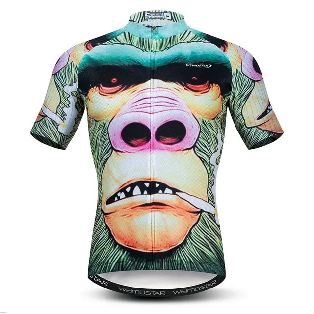 Men's cycling jersey with different motifs