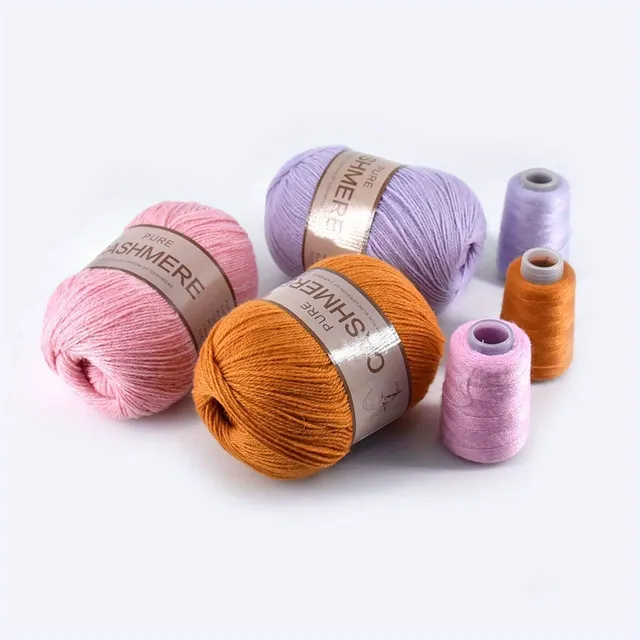 Beautiful 98% cashmere yarn for hand knitting and crochet - soft and suitable for machines - ball for scarves, sweaters and more