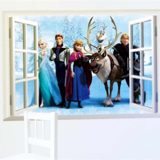 Wall sticker Elsa Anna | Ice Kingdom