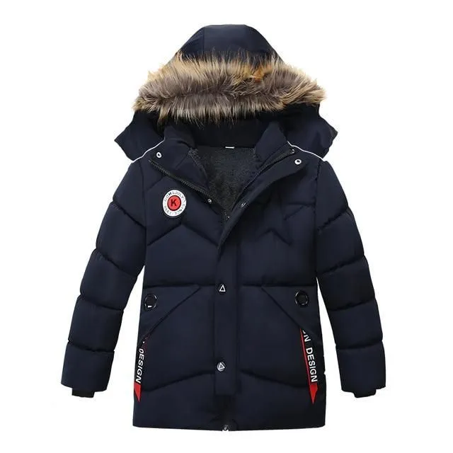 Children's long winter jacket