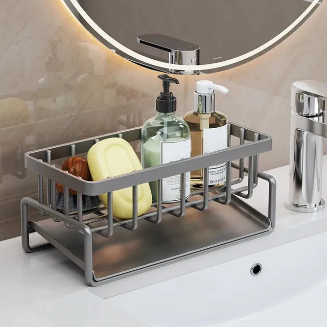 Stainless steel sponge, wire and soap holder