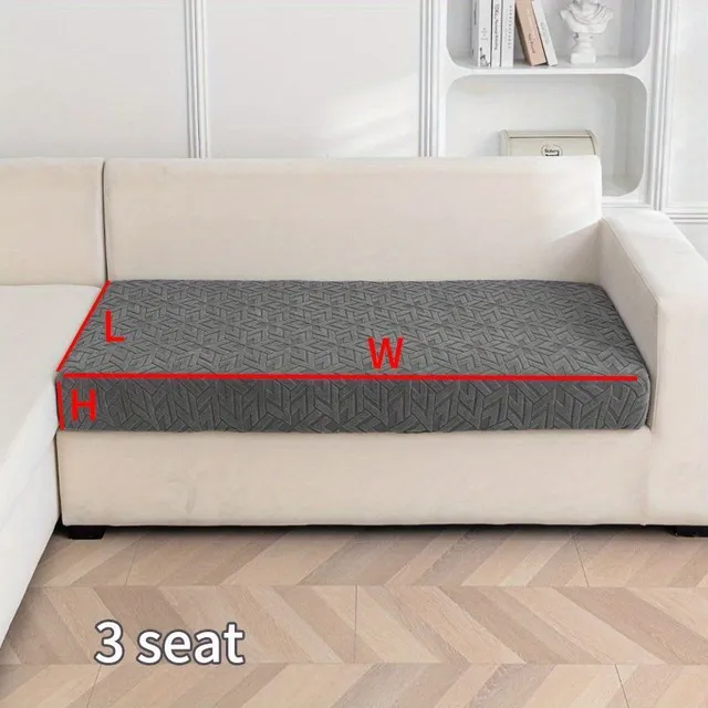 Jacquard elastic seat cover