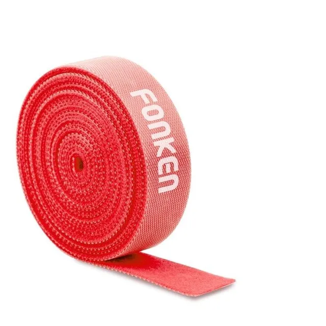 Sťahovacia páska so suchým zipsom červená 50 cm stahovaci-paska-se-suchym-zipem-cervena 1-m