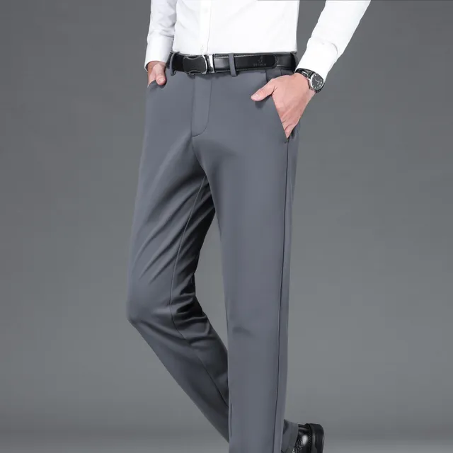 Men's Warm and Strong Suit Pants - Elegant and Comfortable Pants for Colder Days