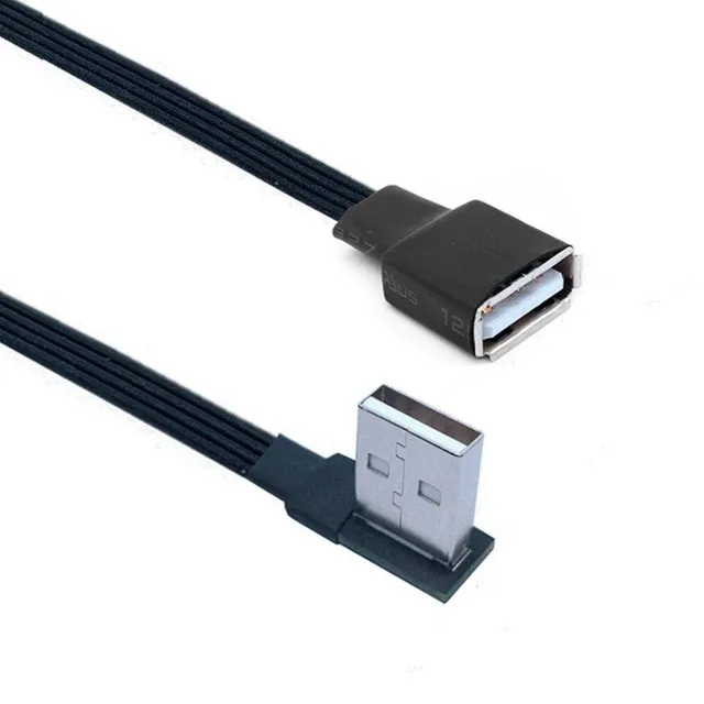 Plochý predlžovací kábel USB.0 /F 0 cm Riley 1 2