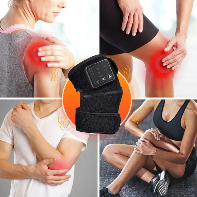 Unisex heated massage device to relieve joint pain - on the elbow or knee