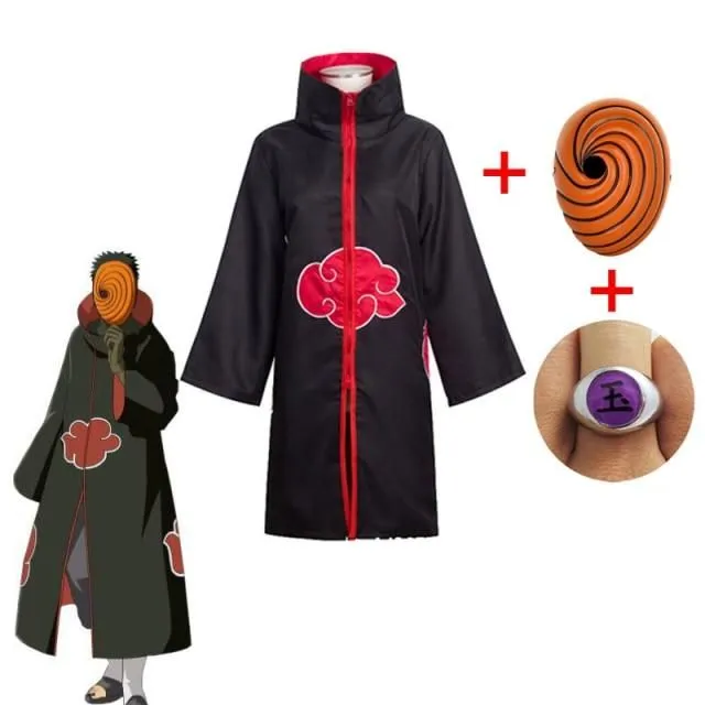 Halloweensky kostým Naruto Akatsuki red 155