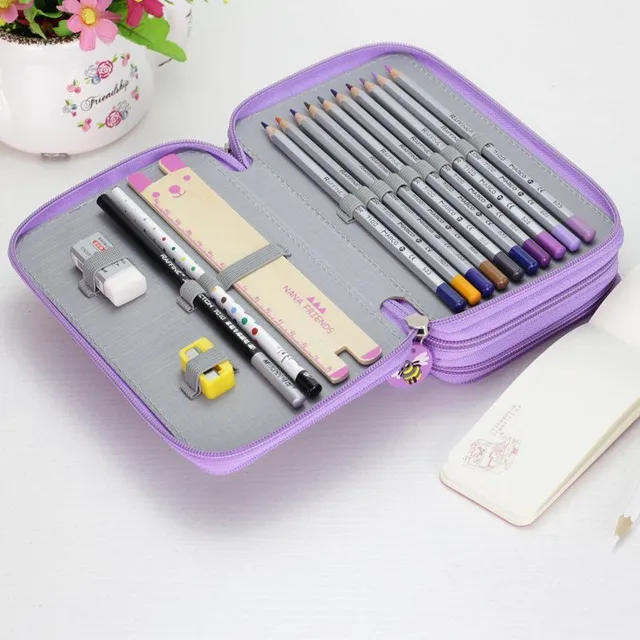 School pencil case for school supplies in trendy design