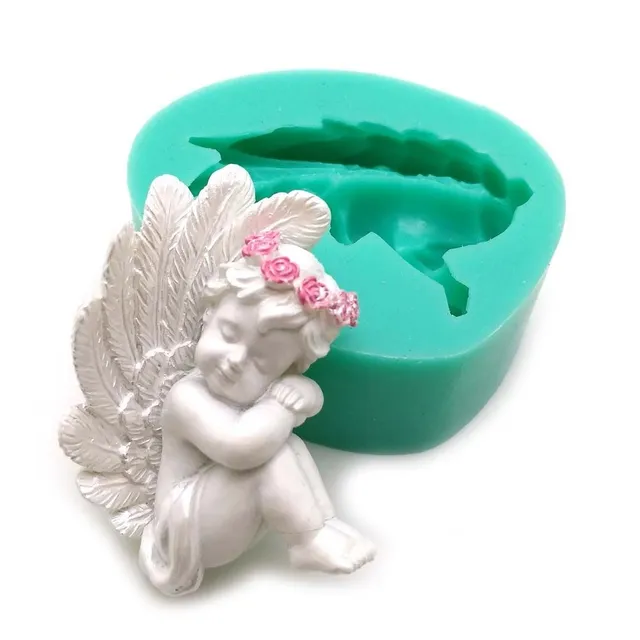 3D silicone mould in the shape of an angel