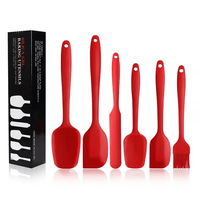 Set de 6 spatule de silicon rezistente la căldură