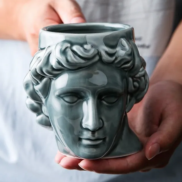 Ceramic mug statue