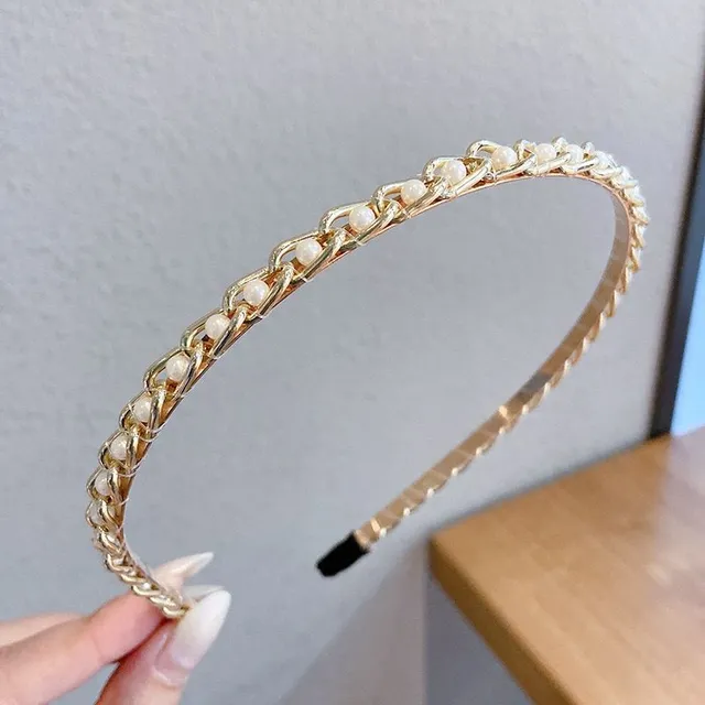 Women's Modern Bead Headband Naomi