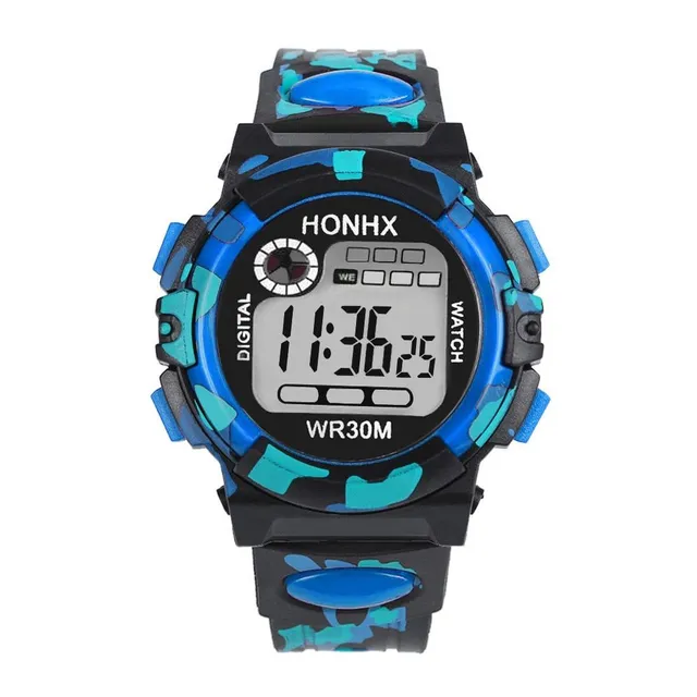 Boys sports waterproof watch Camouflage