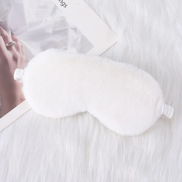 Soft plush eye mask for sleeping