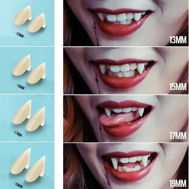 Upírske zuby - 4 veľkosti