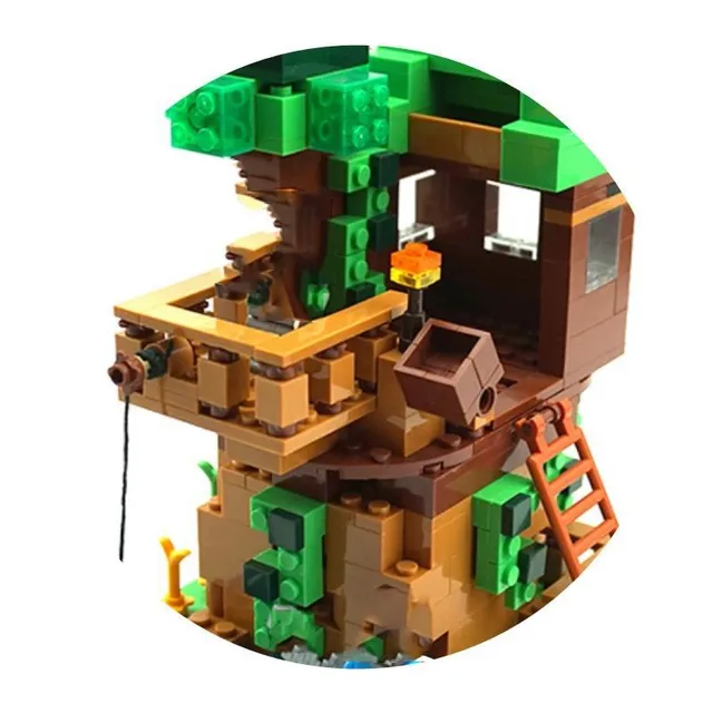 Minecraft építő készlet + 4 figura