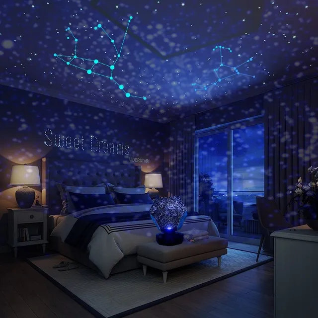 LED projektor nočnej galaxy oblohy
