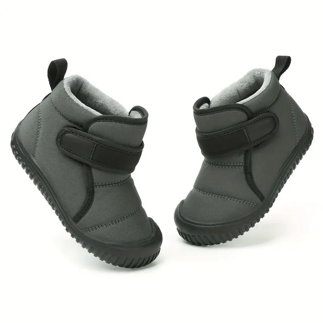 Children's waterproof snow boots with hot fleece lining and anti-slip sole