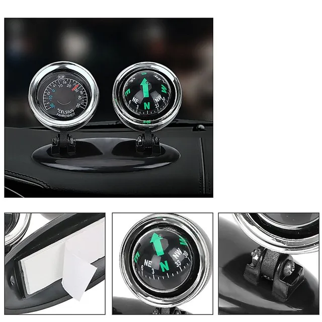 2 in 1 thermometer and compass to the car BU320