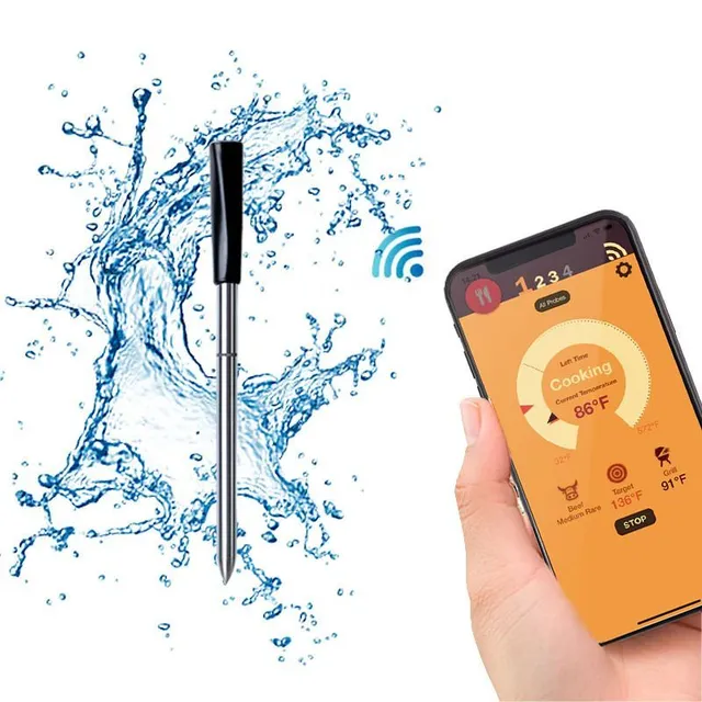 Intelligentes kabelloses Thermometer mit großer Reichweite und digitaler Bluetooth- und Wifi-Konnektivität