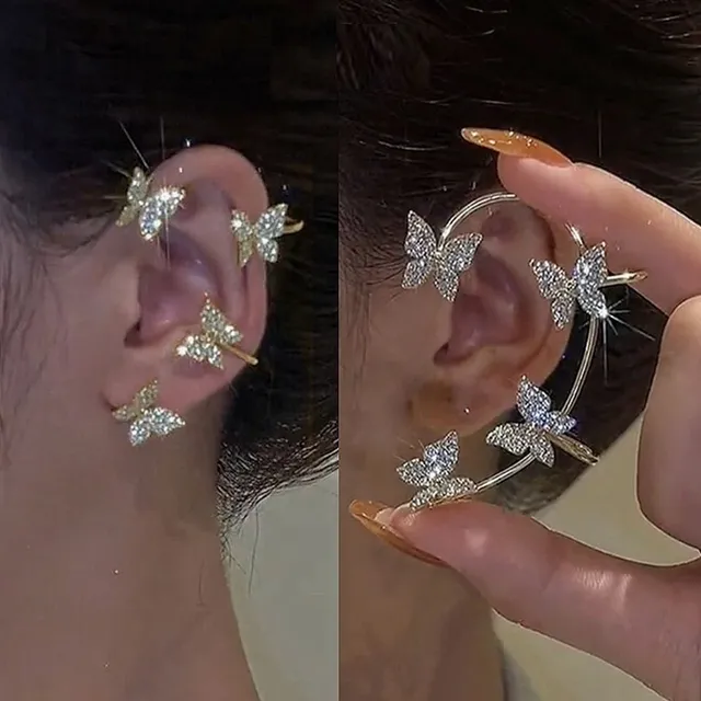 Fake earrings over the whole ear - 1 pair