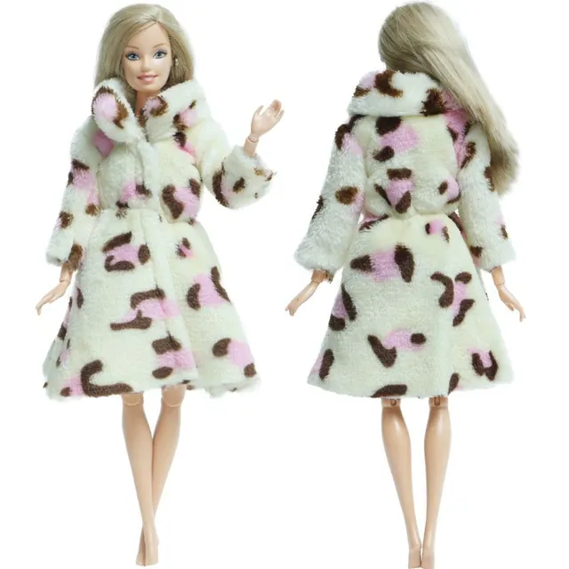 Soft coat for Barbie doll 11