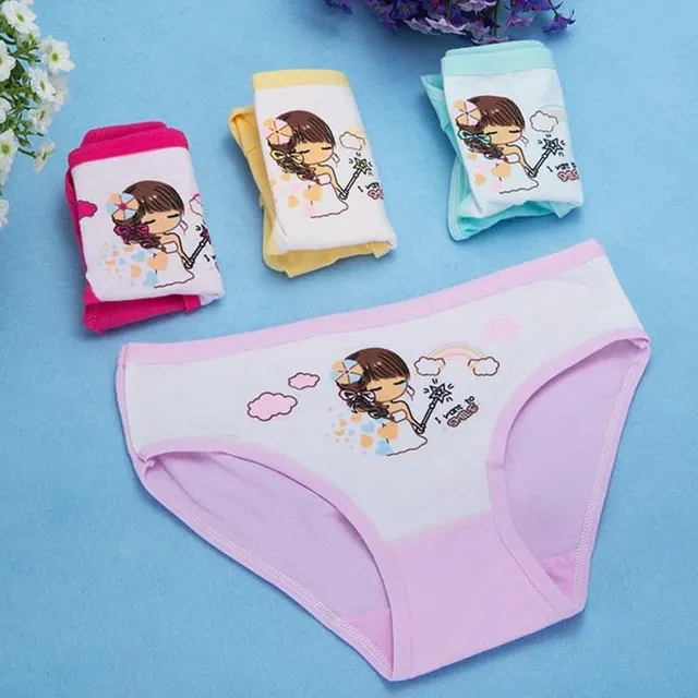 Dievčenské spodné prádlo Minnie Mouse, Hello Kitty | 4 ks
