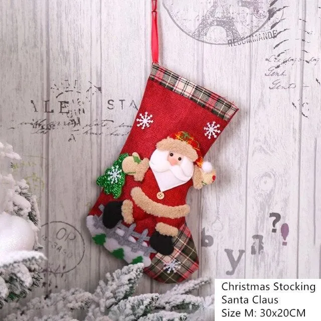 Decorated Christmas stocking