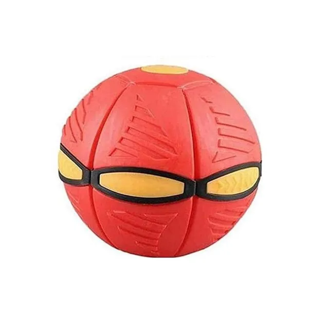 Disque volant en plastique compressible pour enfants - Flat ball Frisbee magique pour le jardin et l'eau 23 x 15,5 cm