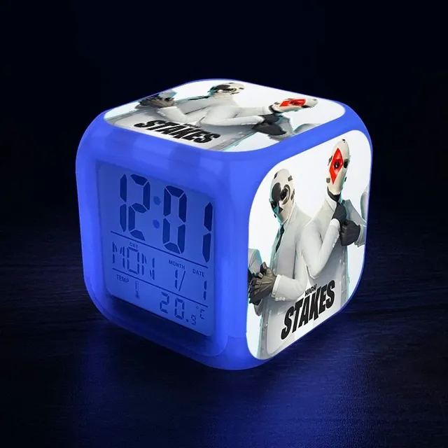 Original luminous alarm clock with Fortnite computer game motif 18-no-box