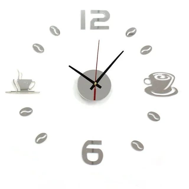 Zegar z naklejkami Coffee Time