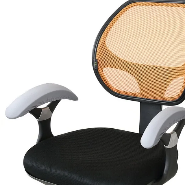 Coloured covers for office chair armrests