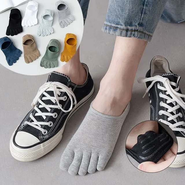 Unisex prodyšné kotníkové prstové ponožky