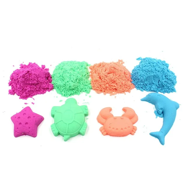 Modern magical antistress sand from fine grains - several colorful variants of Julie