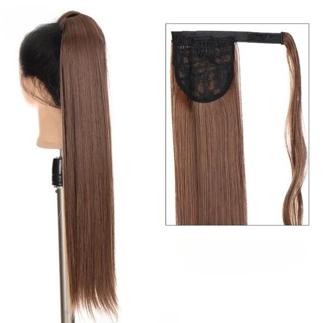 Women's long synthetic hair extensions for thickening hair