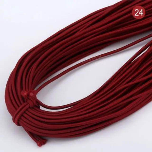 Bandă elastică în diferite culori - lățime 2 mm