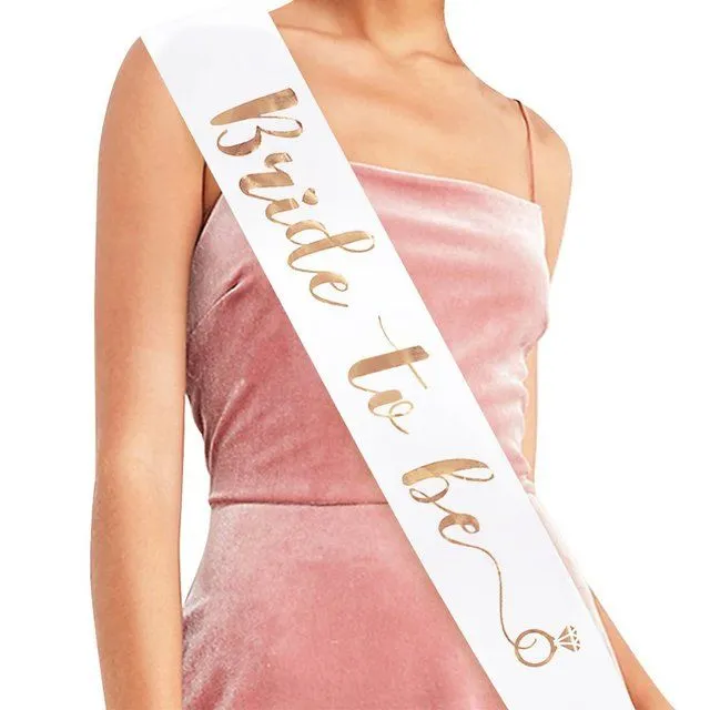 Sash for the bride and bridesmaids