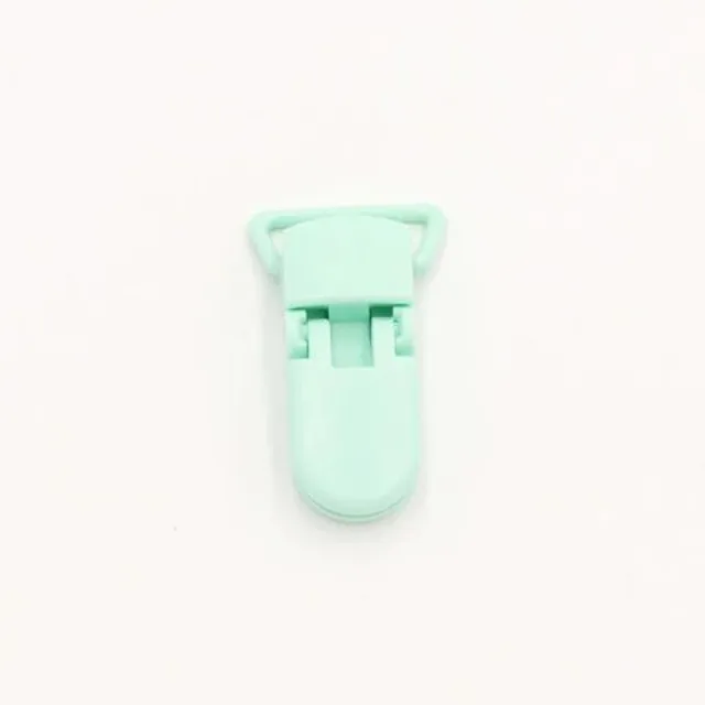 Plastic pacifier clip - 5 pcs zelena