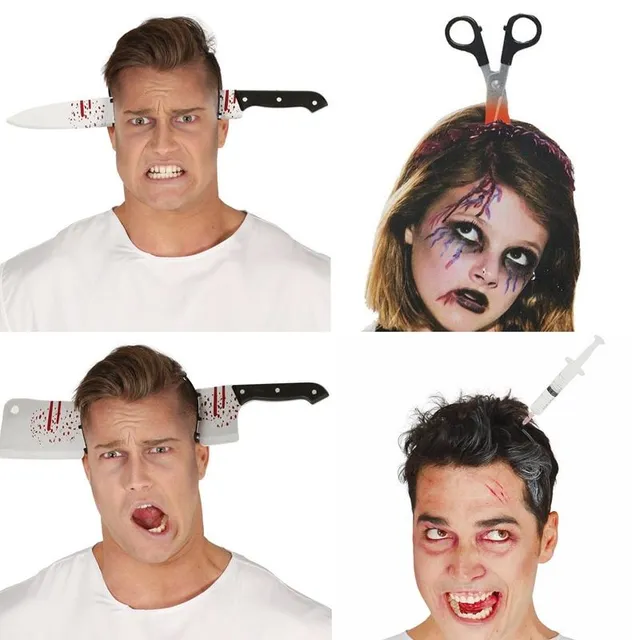 Strašidelná čelenka ke kostýmu na Halloween